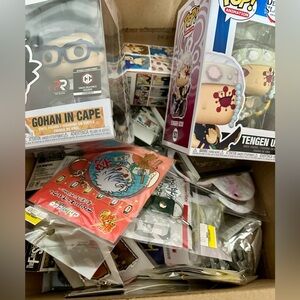 Anime Merchandise Bundle Badges Cards Keychains Pins SO MUCH MORE All Japanese